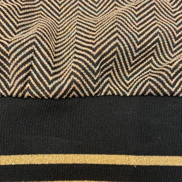 Imperial Black and Gold Sweater Dress - Picture 2 of 4